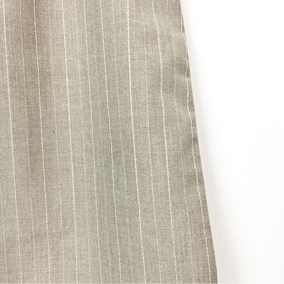 Evan Picone Tan/Grey Pin Striped Pencil Skirt - Picture 3 of 6